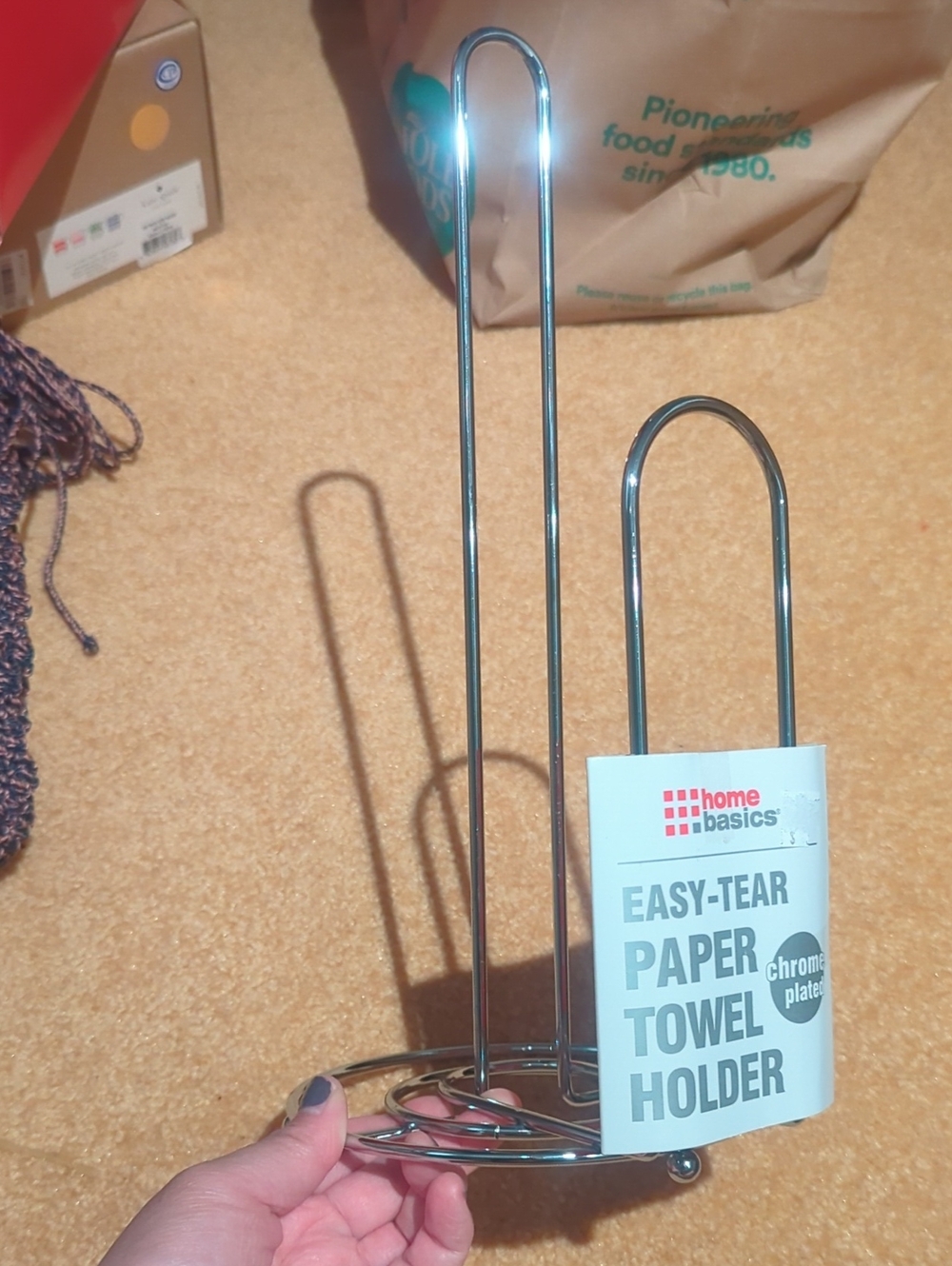 Chrome Paper Towel Stand